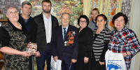 Вручение новогодних подарков участникам Великой Отечественной войны - Алатырский район